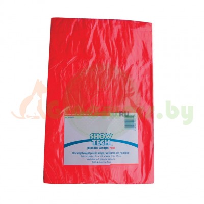 Пластиковая бумага для папильоток Show Tech Plastic Wrap, красная